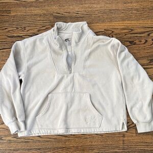 Bass Pro Shops Neutral Beige Quarter-Zip Pullover